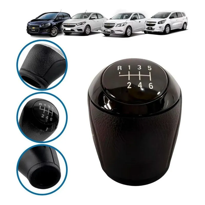 10x Manopla Bola Cambio 6 Marcha Onix Prisma Cobalt Cruze S