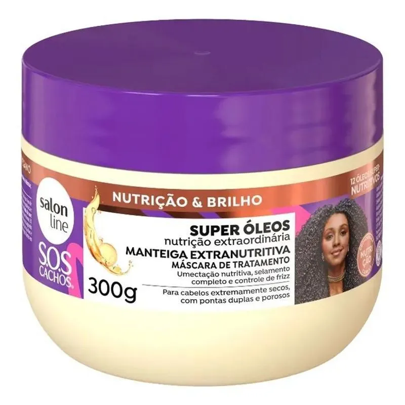 3x Máscara Tratamento Manteiga Super Óleo Cacho Salon Line 3