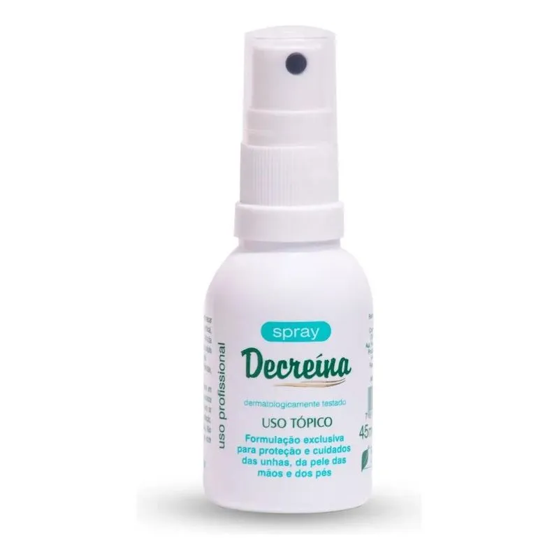 10x Decreina Spray 45ml Antimicótico Unhas Cor Água