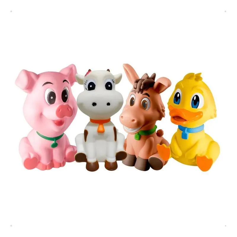 Kit Mordedores Para Bebê Brinquedo 4 Unidades De Vini Colori