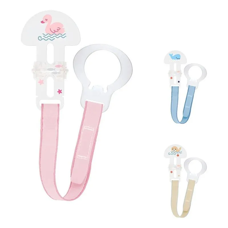 Prendedor De Chupeta Com Botão E Com Argola Mam C Rosa