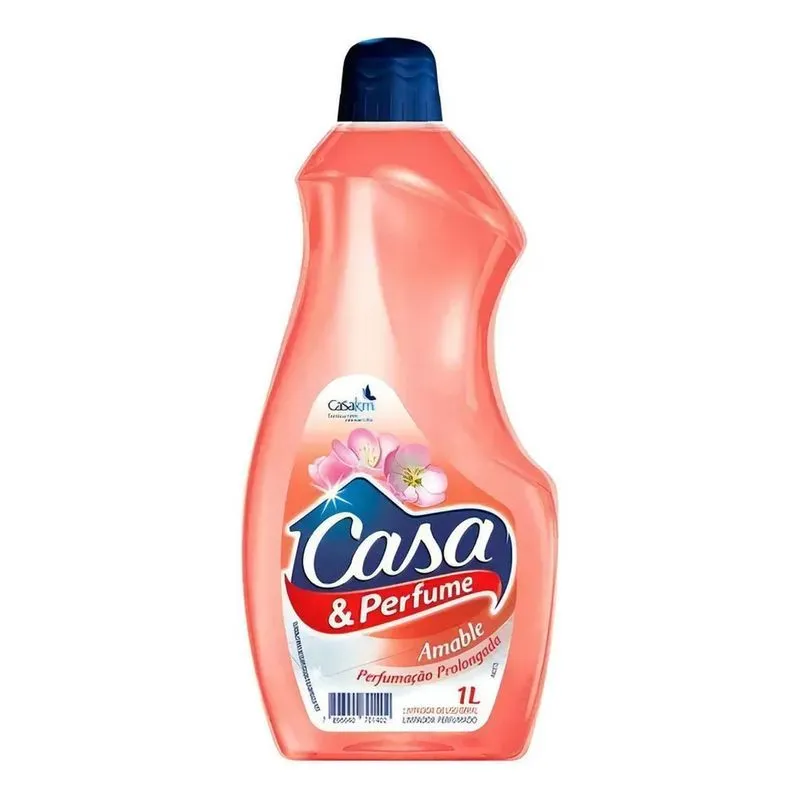 5x Limpador Perfumado Uso Geral Casa Perfume Amable 1l Lim