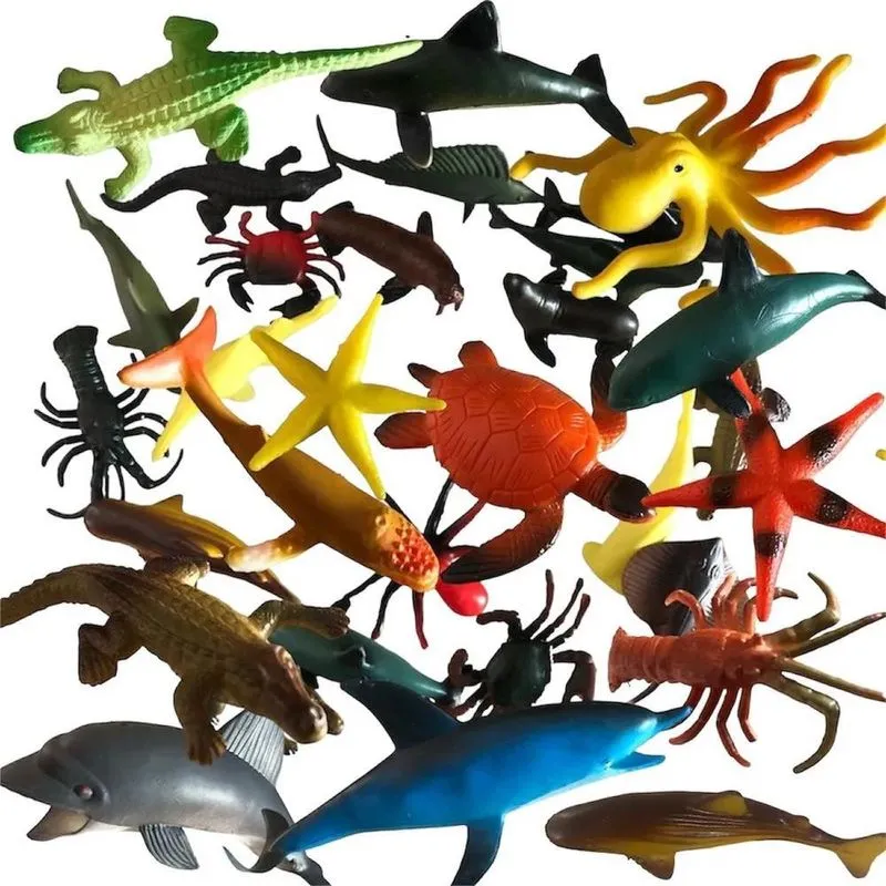 Kit Com Animais Do Oceano Fundo Do Mar Monte Sua Coleção