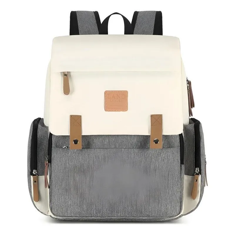 Bolsa Maternidade Land Luxury Origin Bege Com Cinza