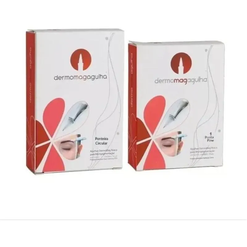 Kit Agulha Dermomag 1 Ponta Xlt + Ponteira Fine (cx C/10un)
