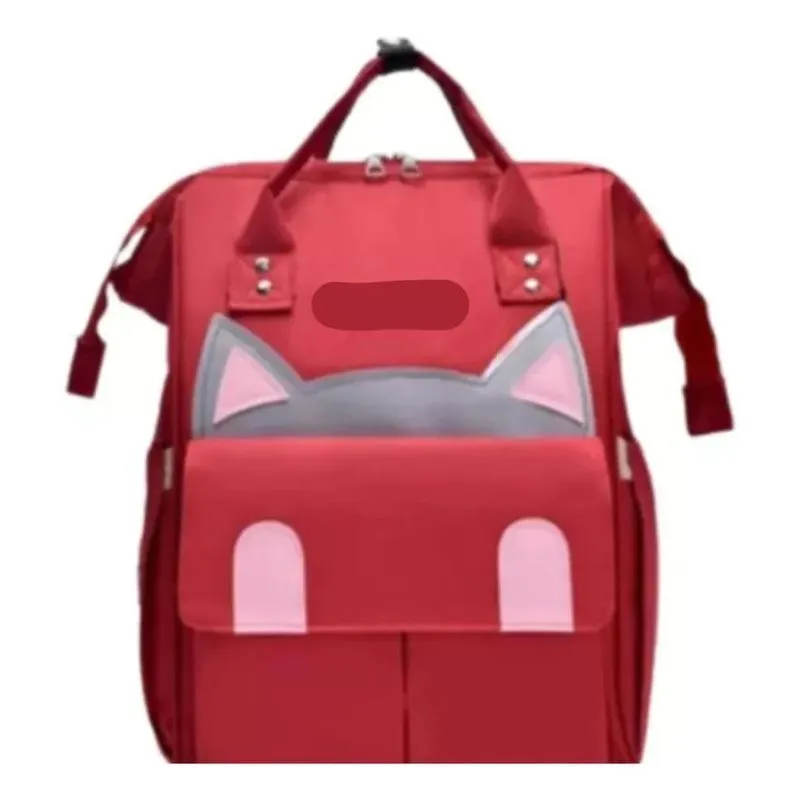 Mochila Bolsa Maternidade Bolso Térmico Bebê G Vermelho