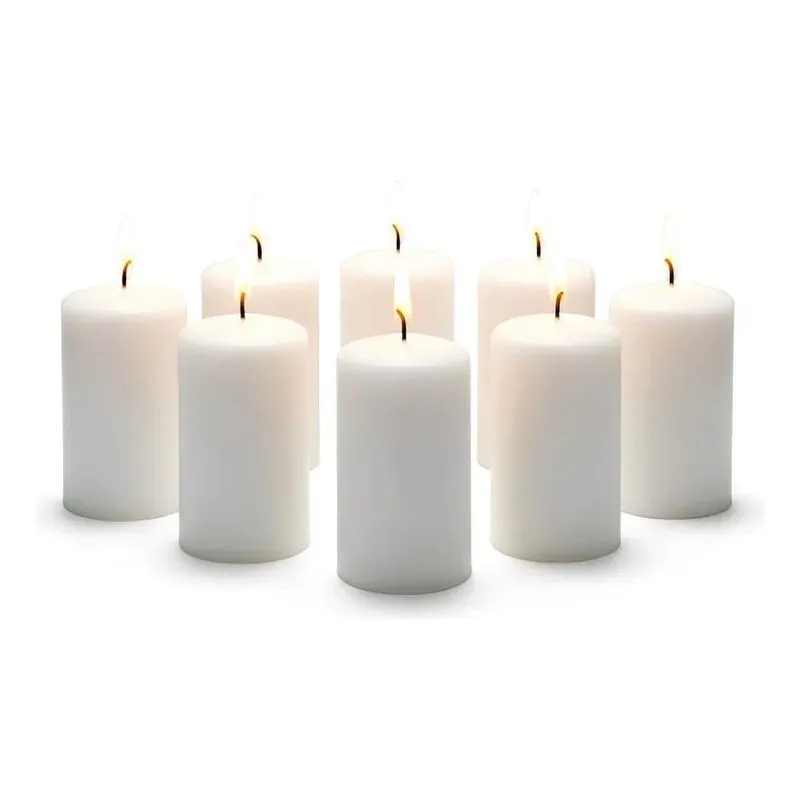 30 Velas 8 Horas Decoração Casamento Festas Branco