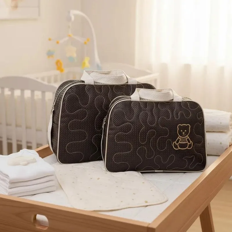 Bolsa Maternidade Kit Completo Bebê Menina Menino O Marrom