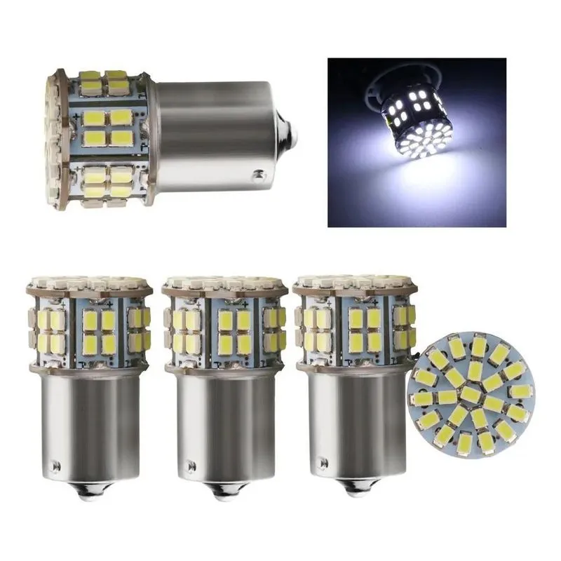 10x Kit 4 Lampada 50 Led Ba15s 1 Polo