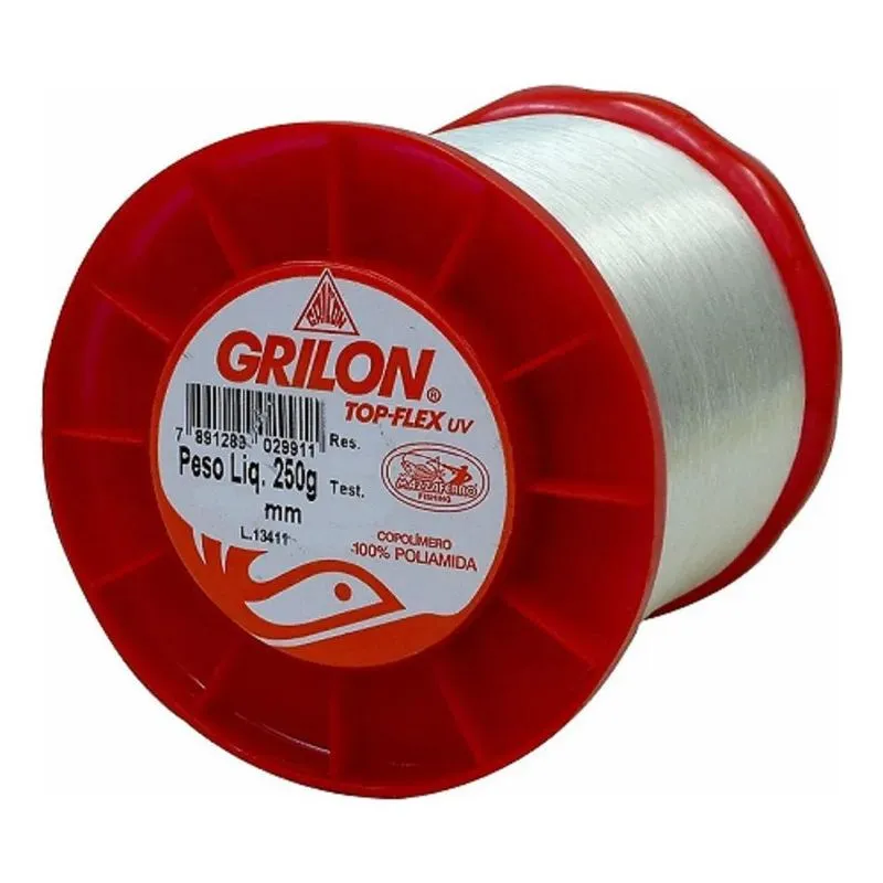 2x Linha Pesca Grilon 250 Gramas Nylon Monofilamento Top Fle