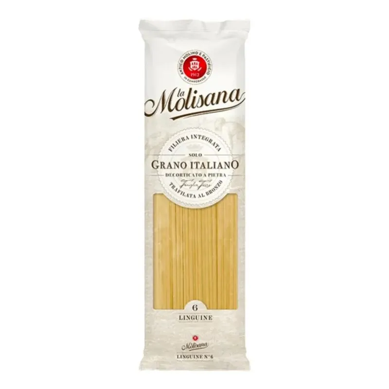 5x Massa Linguine Nº6 Italiana La Molisana Macarrão 500g