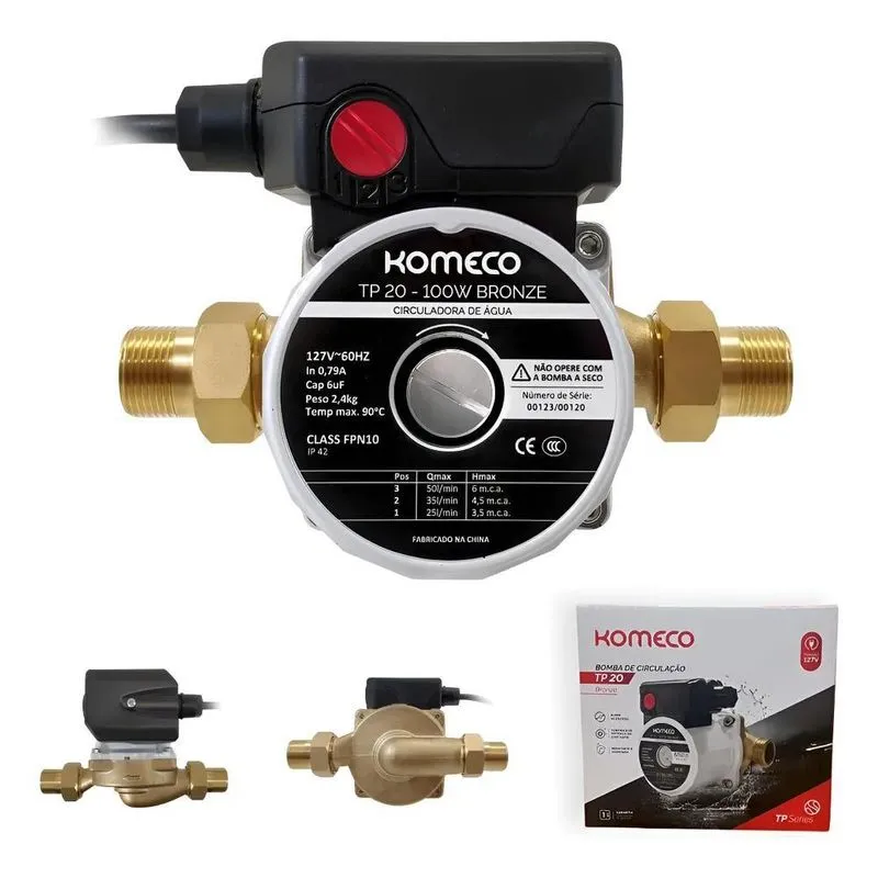 Bomba Komeco Tp20 Bronze Circulação E Recirculação 127/2 220