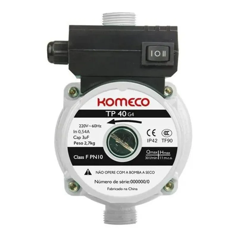 Pressurizador De Água Minibomba Komeco Tp40 G4 220v