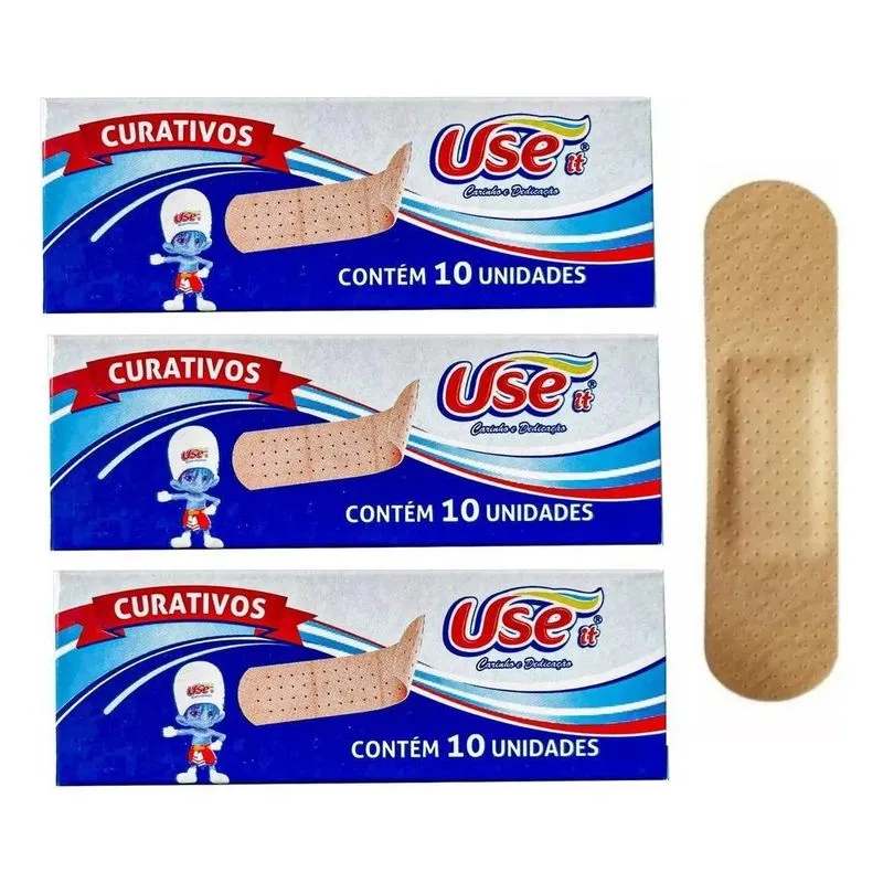 5x 30 Curativo Rápido Bandagem Respiro Ajuda Cicatrização Cu