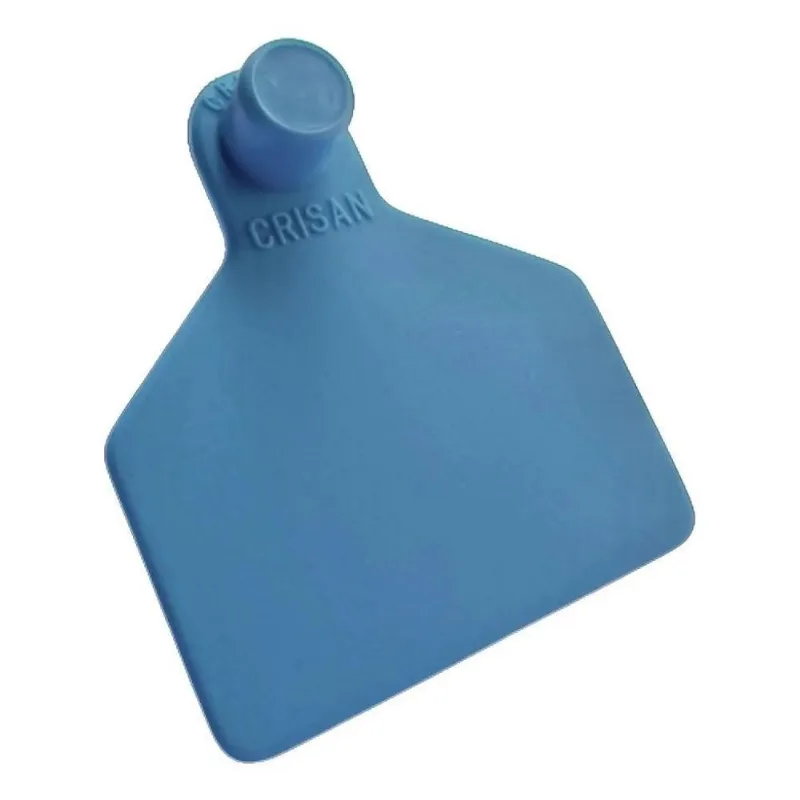 50 Brincos Grandes Liso Para Gado Bovino Azul-celeste