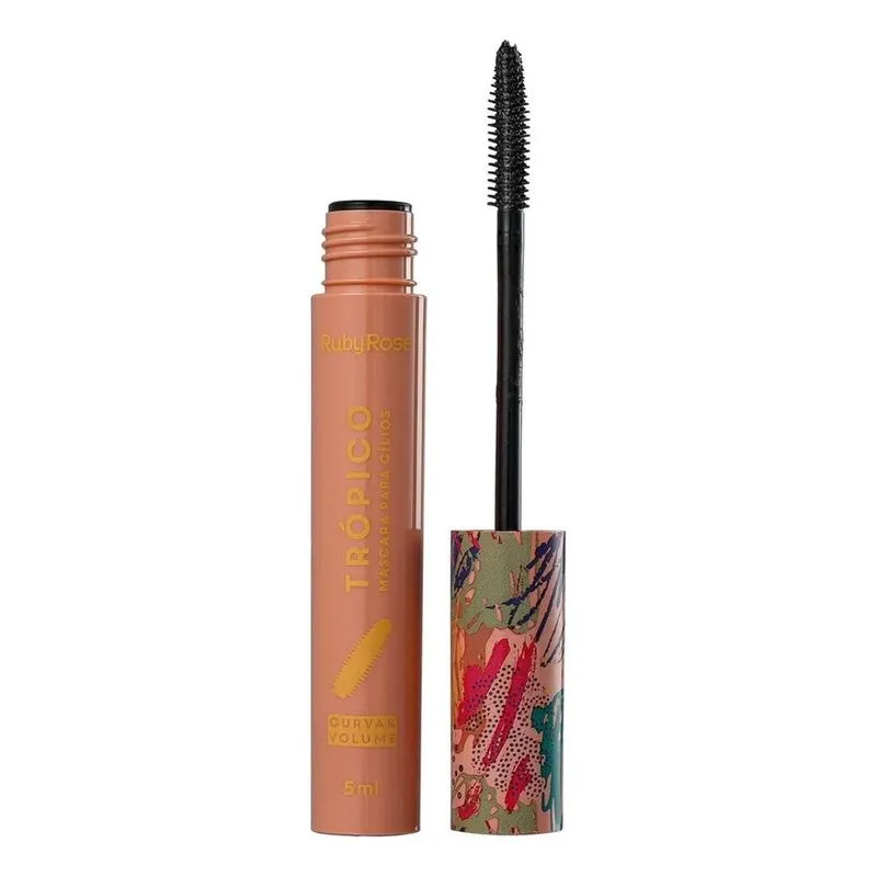 Máscara Para Cílios Ruby Rose Trópico Curva E Volume 5ml Cor