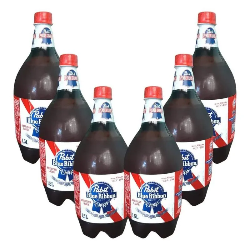 5x Kit 6 Cerveja Chopp Pabst Blue Ribbon American Lager 1,