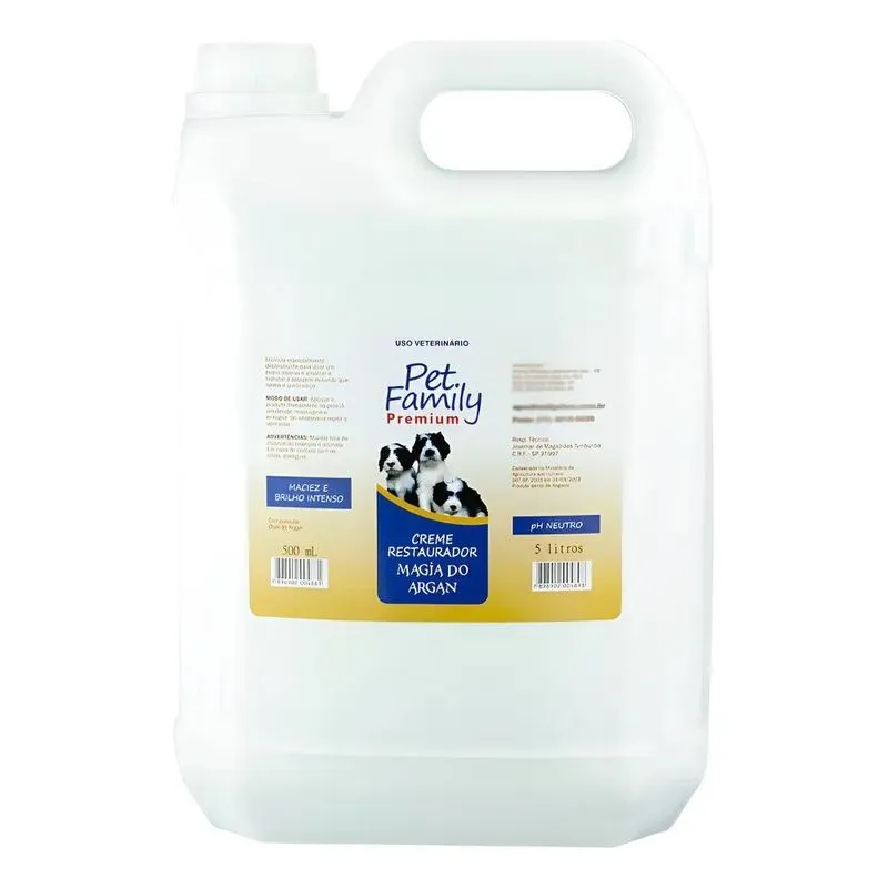 Condicionador Pet 5l De Cães Com Óleo De Argan Pelo Claro