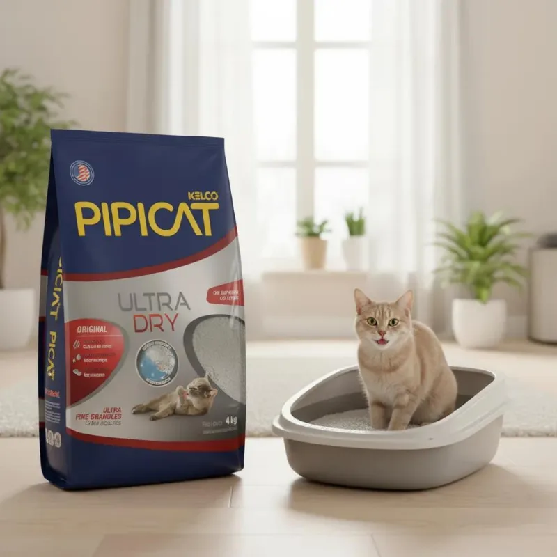 Areia Sanitária Pipicat Kelko Ultradry Grãos Ultrafinos 4kg