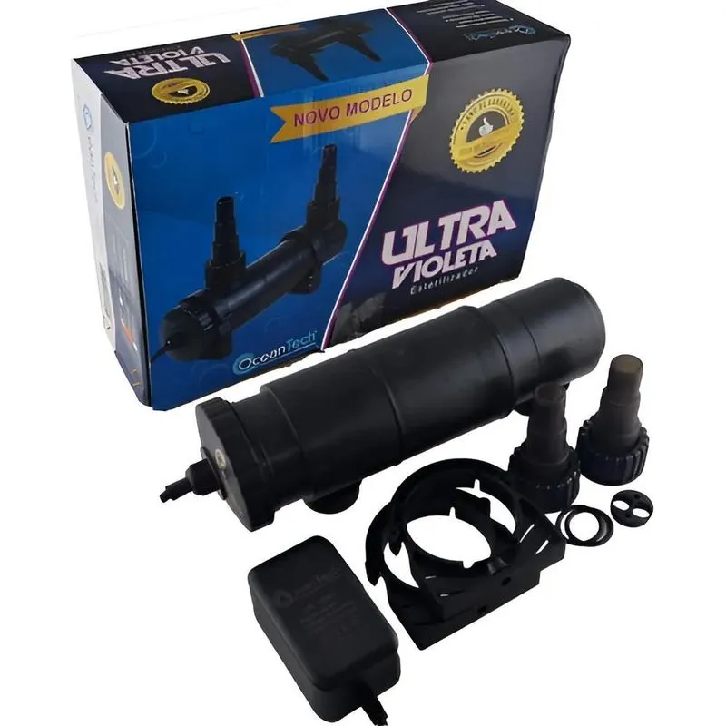 Filtro UV Esterilizador 9W Ocean Tech Aquários Fontes Lagos