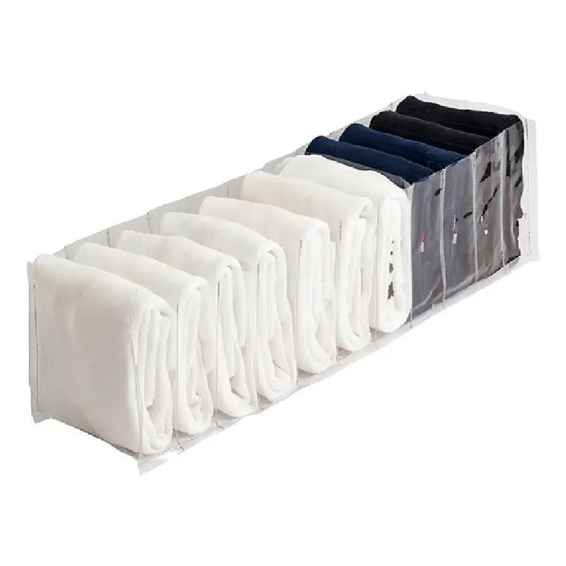 5x Organizador De Gaveta Roupa Calcinha Cuecas Meias 40x10x1