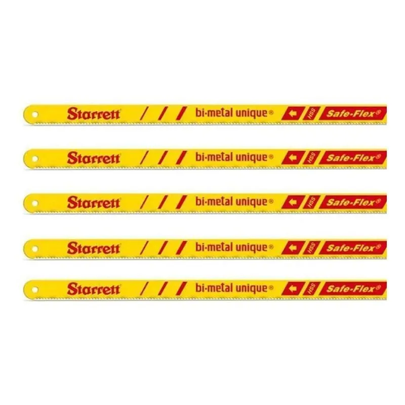 Serra Starrett Lâmina 24 Dentes Segueta Manual Kit 5 Peças