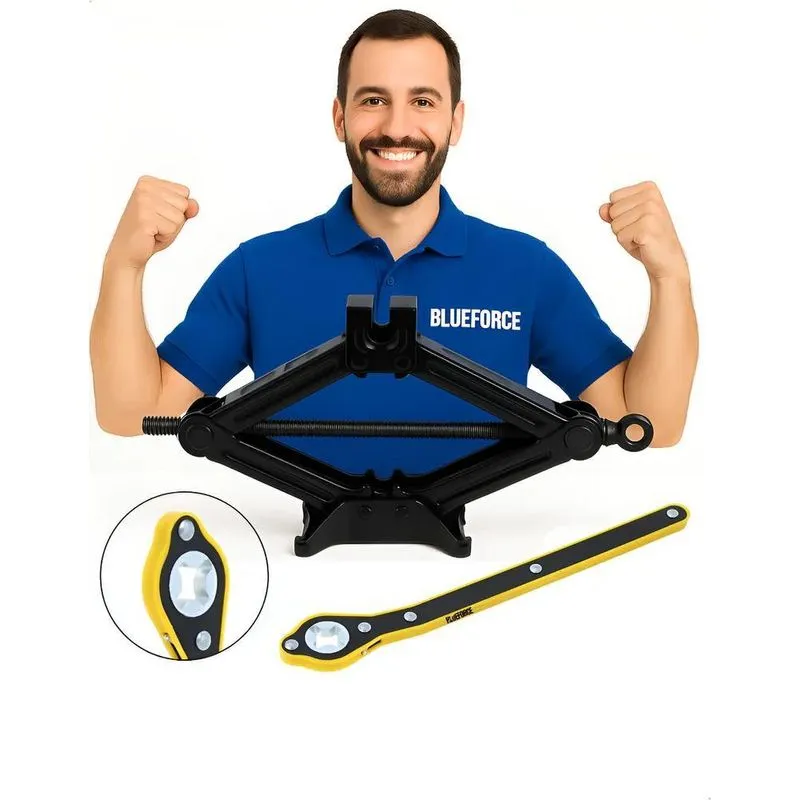 Macaco De Carro Sanfona Universal 1.5 Toneladas Com Chave Ca