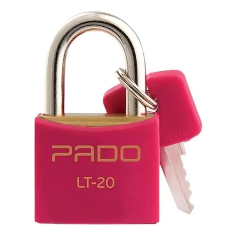 5x Cadeado Para Mala De Viagem Pado Lt - 20 - Cor Rosa