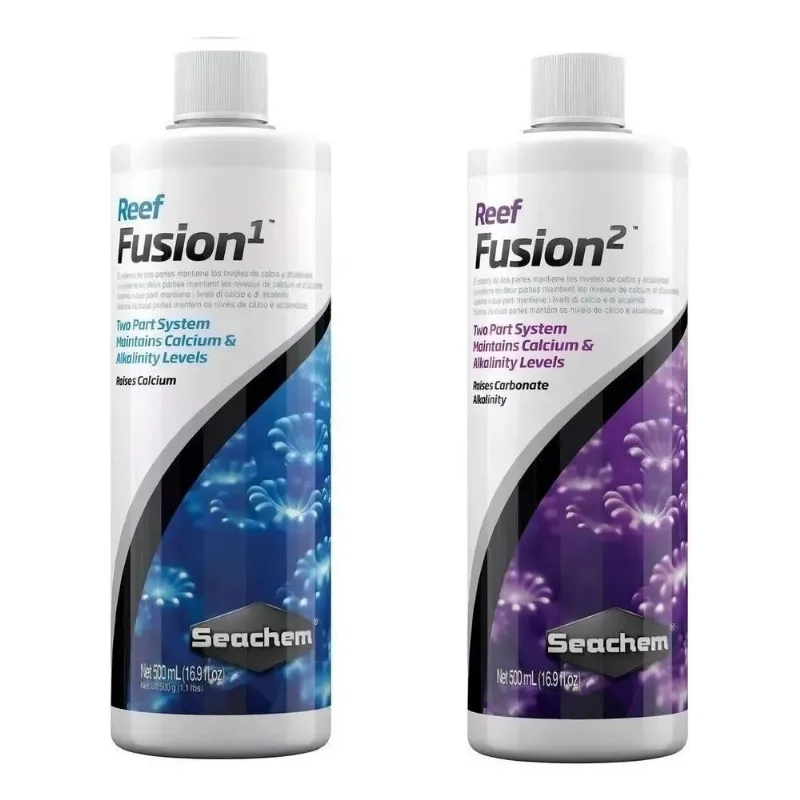 Seachem Reef Fusion 1 E 2 - 500ml Cálcio E Alcalinidade