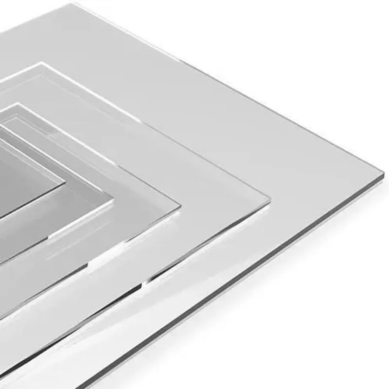 Placa Chapa De Acrílico Transparente Cristal 3mm 30x30cm