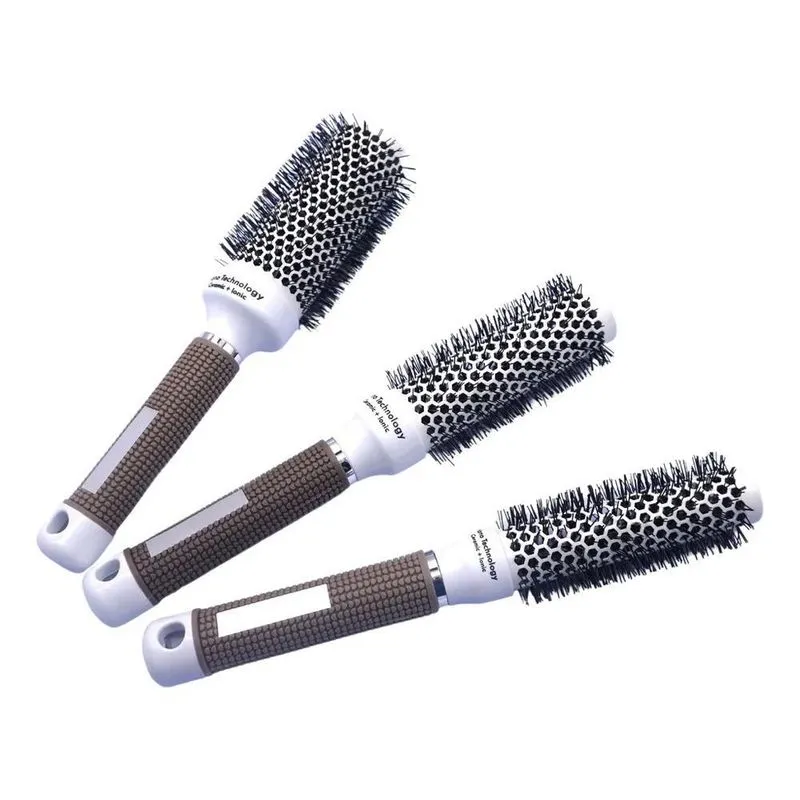 10x Kit 3 Escova P M G De Cabelo Profissional Umi Térmica V
