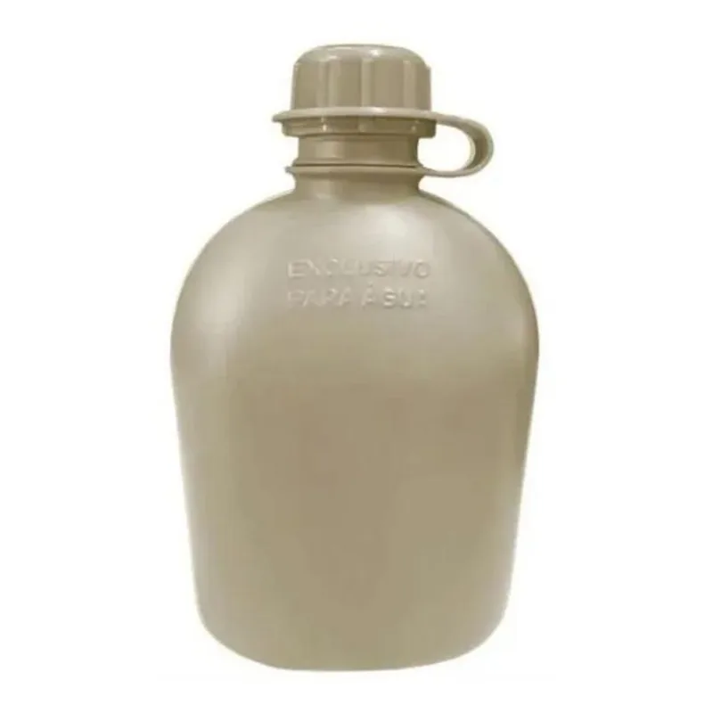 3x Cantil De Campanha Militar Camping 900 Ml Bélica Original