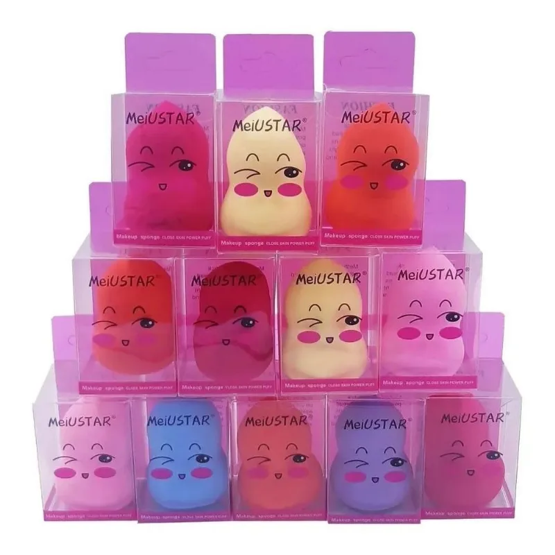 Kit 24 Esponjas De Maquiagem Rosto Base Corretivo