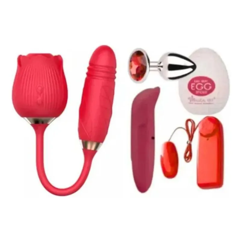 Massageador Elétrico Profissional Vai-vem Lingua Safira Flor
