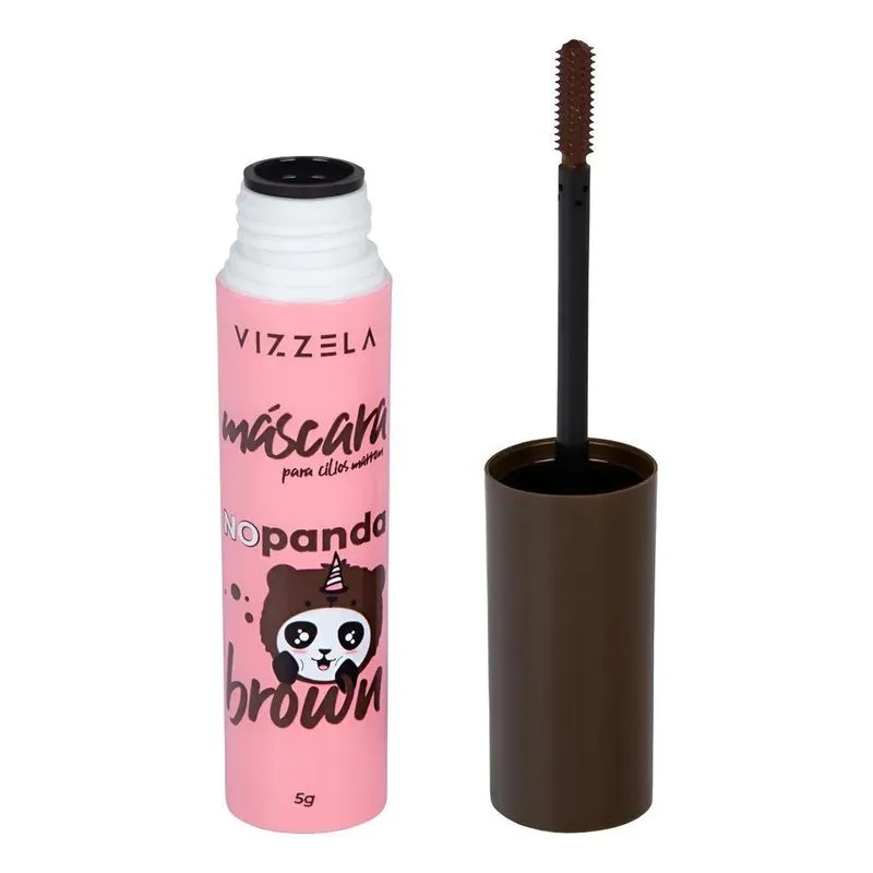 Máscara Para Cílios Marrom No Panda Brown Vizzela Vegana