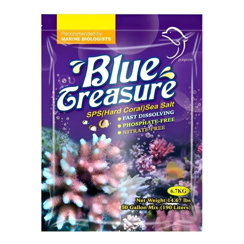 Sal Blue Treasure Sps Sea Salt 6,7 Kg - Aquario Marinho Sais