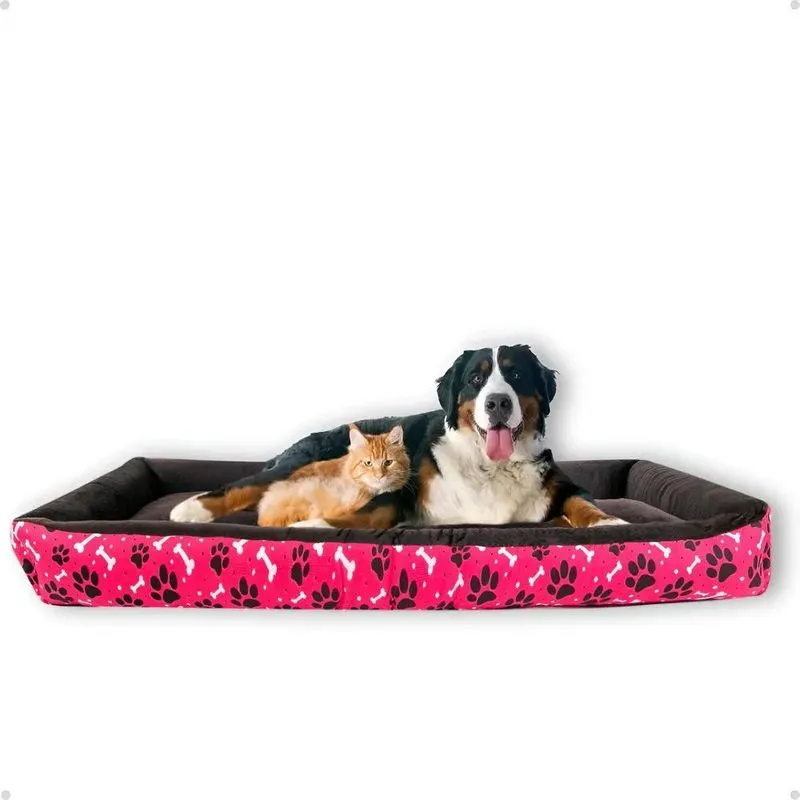 Cama Pet Confortável Xg Extra Grande 100% Algo Pink