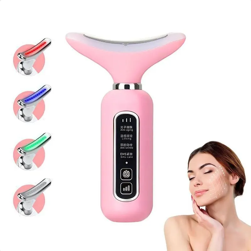 Massageador Facial Eletrico Pescoço Led Lift Fototerapia Ant