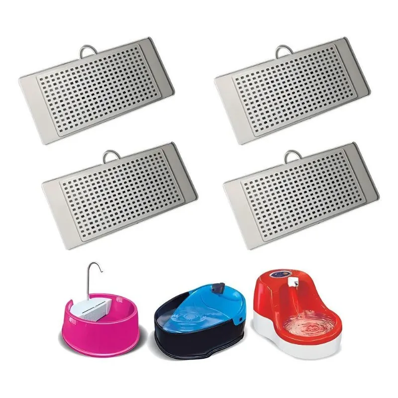 4 Refil De Filtro Para Fonte Bebedouro Joy Furacão Pet Gatos