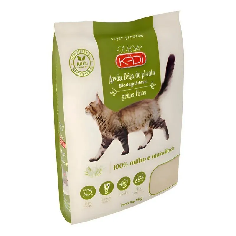 Cama De Grão Fino Kadi Para Gatos 4 Kg