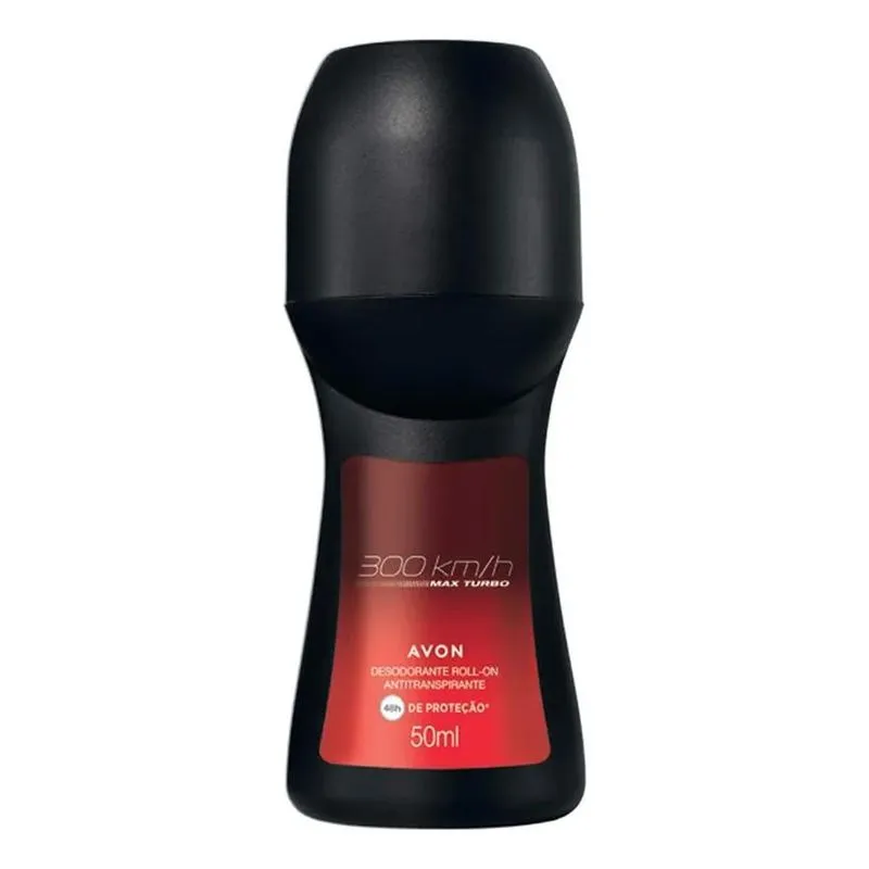 5x Avon - 300km/h Max Turbo Desodorante Roll-on 50ml