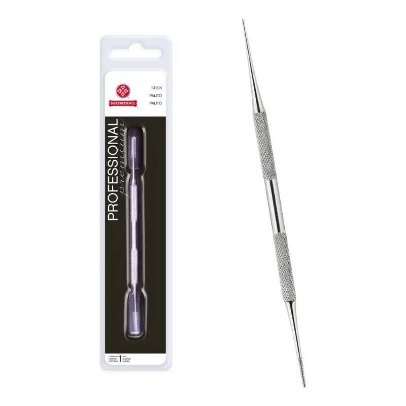 2x Palito Manicure Pedicure Inox Autoclave 375m Unhas