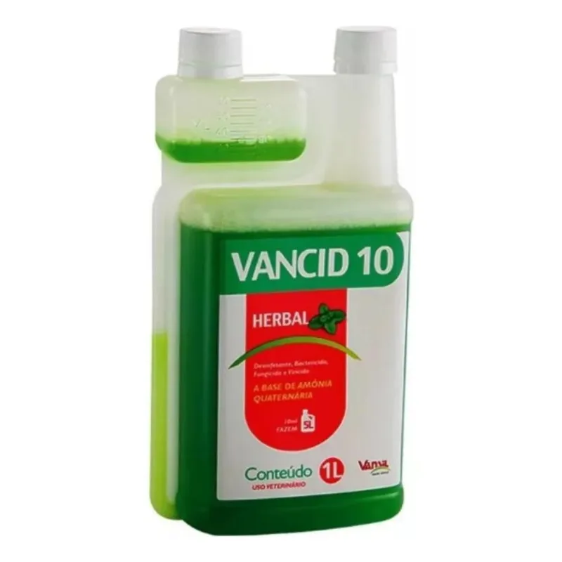 Desinfetante Bactericida Herbal Vancid 10 1 Litro Vansil