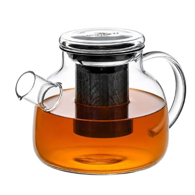Bule com Infusor BGB1000N Chá Vidro Borossilicato Soprado Bebidas Quentes e Frias Transparente