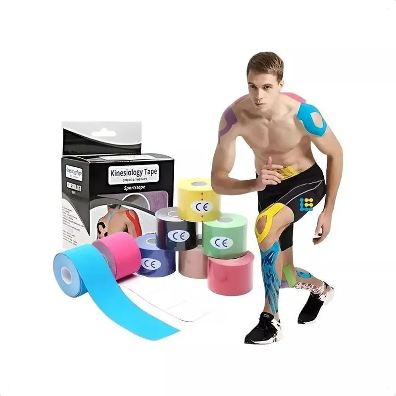 3x Kinesiology Tape Bandagem 5x5 Fita Adesiva Muscular Kines