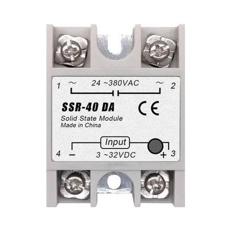 10x Relé De Estado Sólido 40a Ssr-40da Controle 3-32vdc