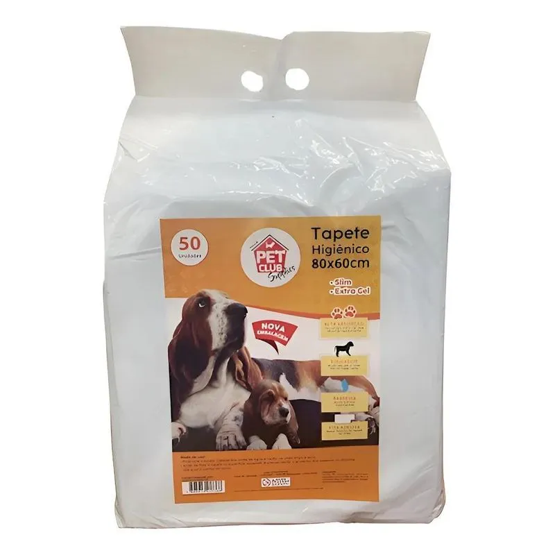 Tapete Higienico Pet 80x60 50 Unidades Ultra Gel