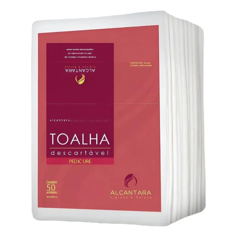 2x Toalha Descartável Pedicure 30x40cm