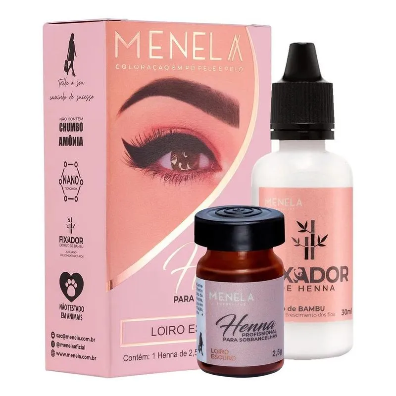 Henna Para Sobrancelhas Menela 2,5g Loiro Escuro