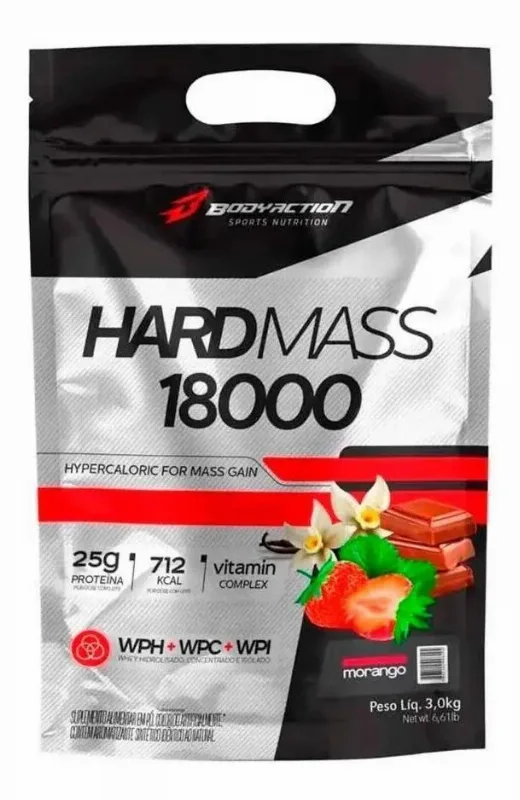 3x Hipercalórico Hard Mass - 3kg - Body Action